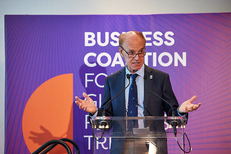  Marco Lambertini in New York during the launch of Business Coalition 