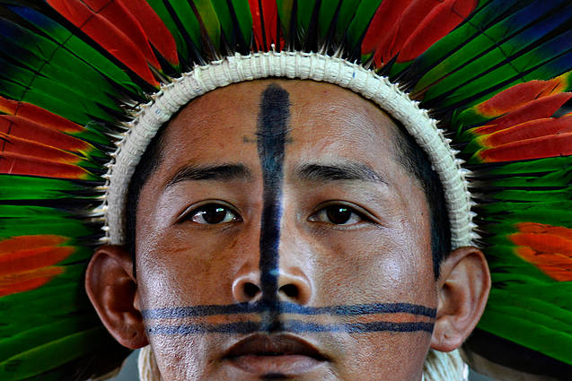  Apiakas indigenous people, Mato Grosso State, Amazon, Brazil 